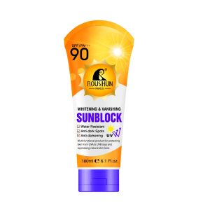ROUSHUN SUNSCREEN SUNBLOCK SPF90 COVERAGE WITH PROTECTION SKIN 180ml