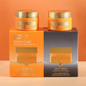 Estelin Vitamin C plus Brightening & Anti Aging Skin Care Day Cream & Night Cream Set