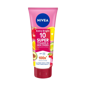Nivea Extra Bright 10 Super Vitamins & Skin Foods Serum Lotion 300ml