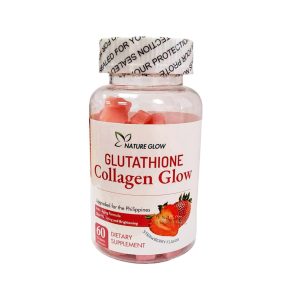 Nature Glow Glutathione Collagen Glow Dietary Supplement Strawberry Organic Gummy