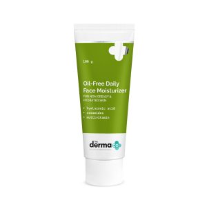 Derma Co Oil-Free Daily Face Moisturizer 100g | Lightweight Hydration for Oily Skin